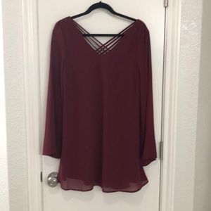Burgundy Loveriche Dress